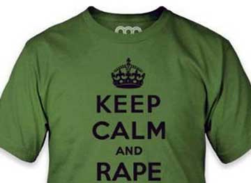 foute print keep calm and rape