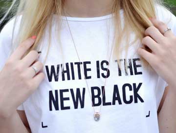 foute tshirt white is the new black